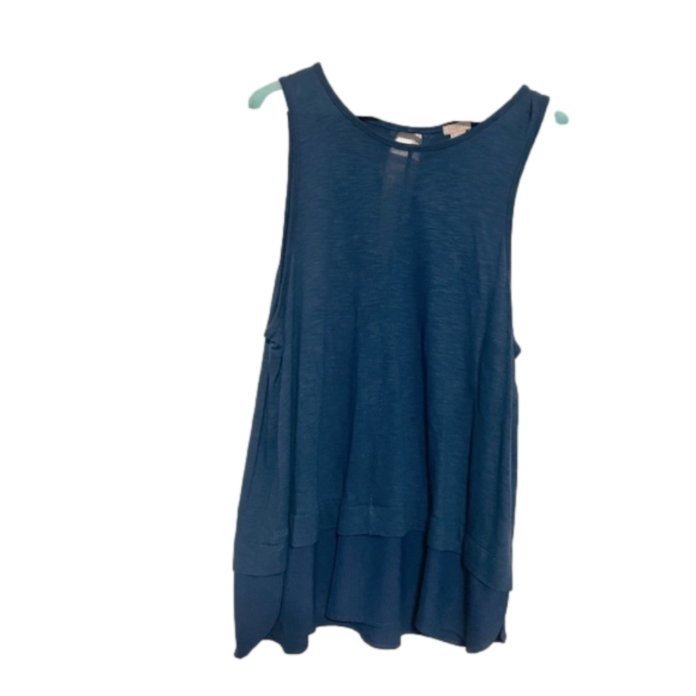 J Crew teal top with layered bottom